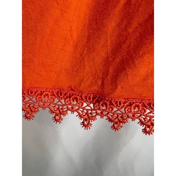 C. Est 1946 Peasant Top Women Size M Orange 3/4 Bell Sleeve Boho - Picture 7 of 7